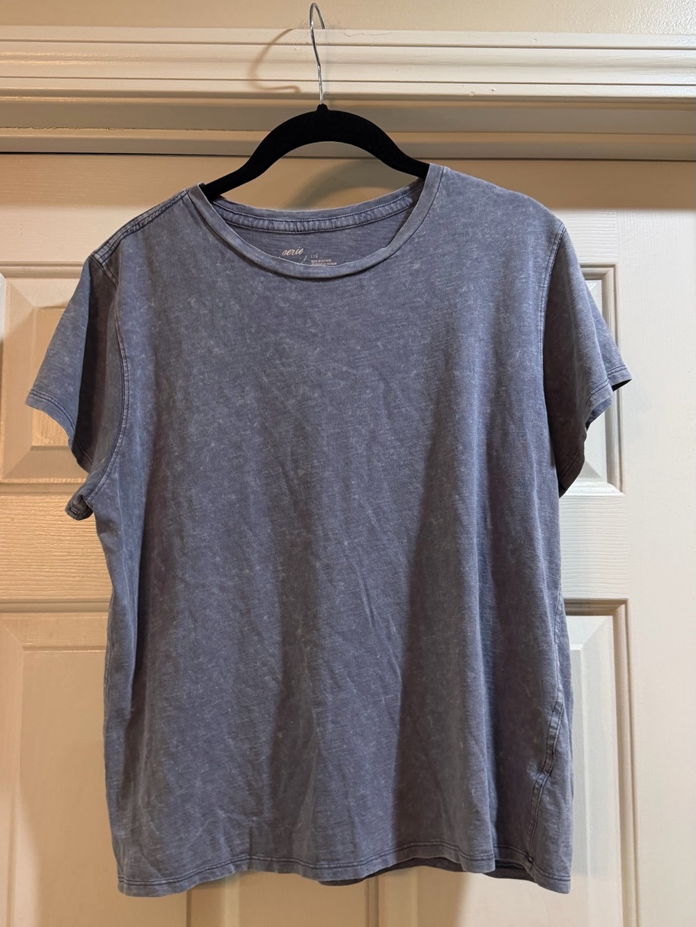 Aerie Washed Slate Blue Short Sleeve Tee